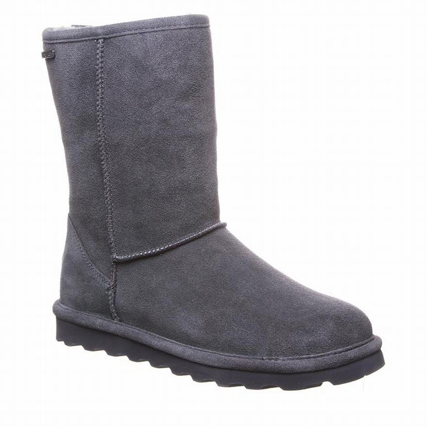 Bearpaw Helen Short Boots UK - Women's Boots Deep Grey ||QKWPZE-610||